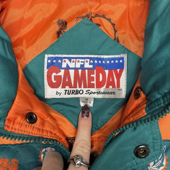 Vintage Miami Dolphins Jacket NFL Gameday Football - Picture 5 of 14